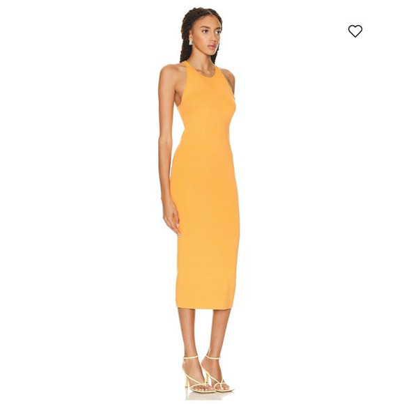 ALC Women's Bodycon Marc Dress Racerback Sleeveless Orange Medium NEW With Tags - Picture 4 of 12